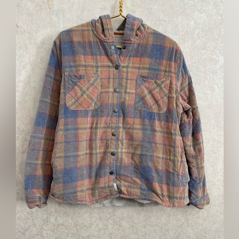 SOHO Threads women's extra large plaid shacket